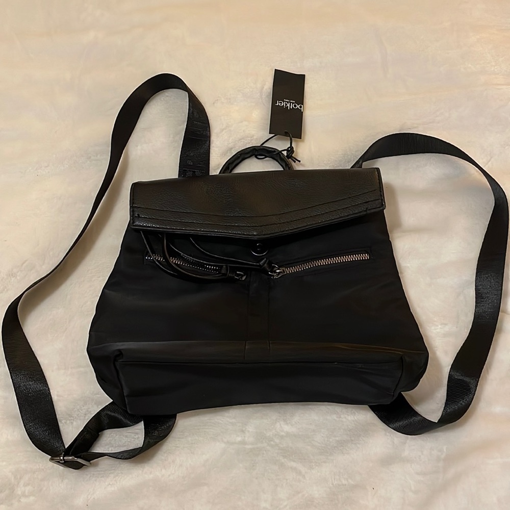 Botkier Black Nylon Mini Backpack NWT - Picture 2 of 8